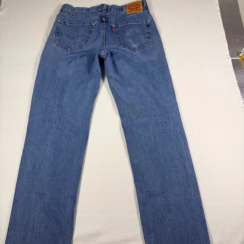 Levi's 550 Relaxed Fit Jeans 33x34 Blue Medium Wash Tapered Leg Cotton Denim